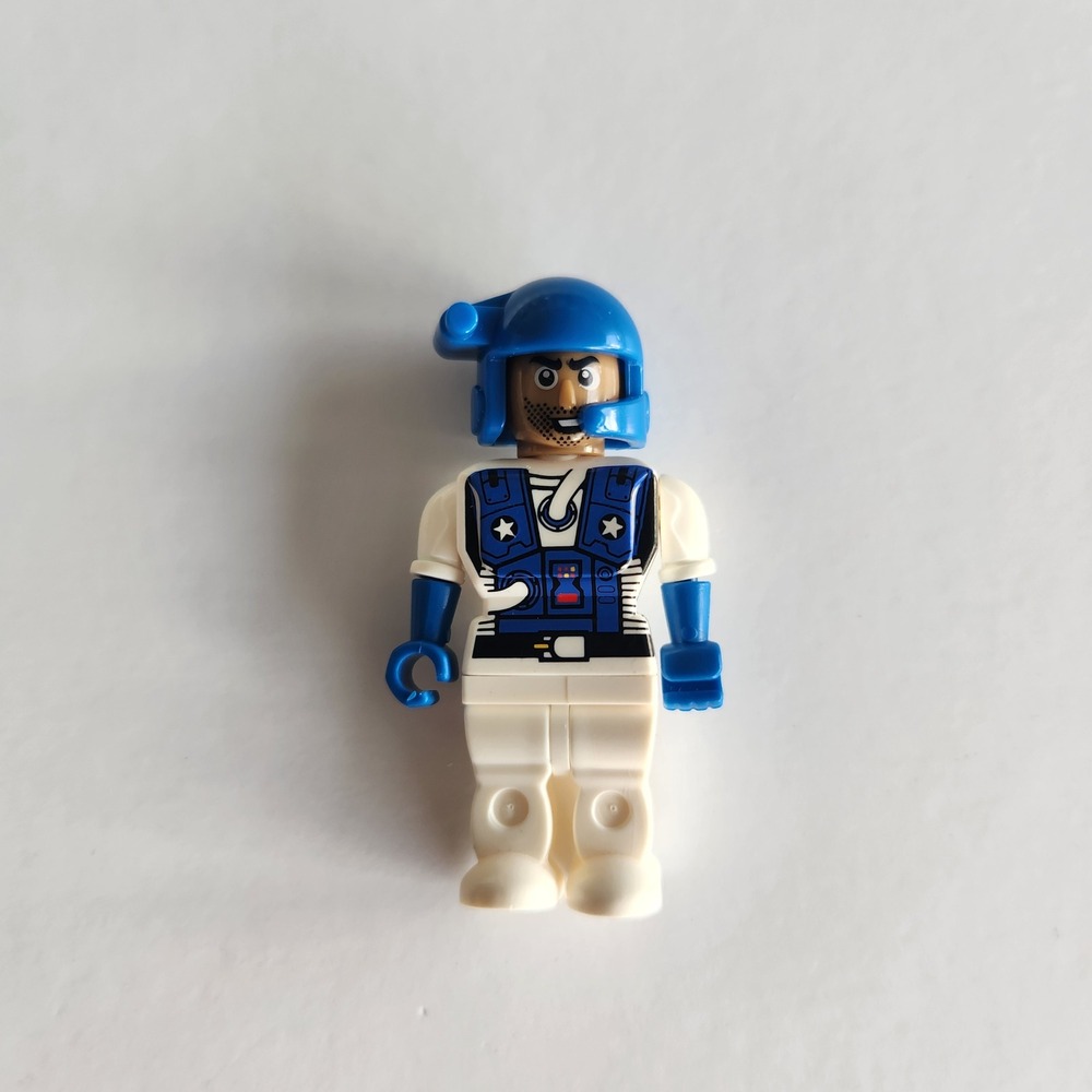 Tactical Pilot Mini Figure Blue White 2.5 Inch Toy